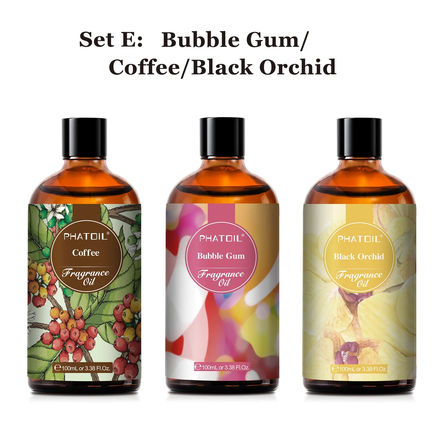 100Ml Fragrance Oil Coconut & Vanilla Bubble Gum Sea Breeze White Musk Aroma Fragrance Oils for Candles Soap Making