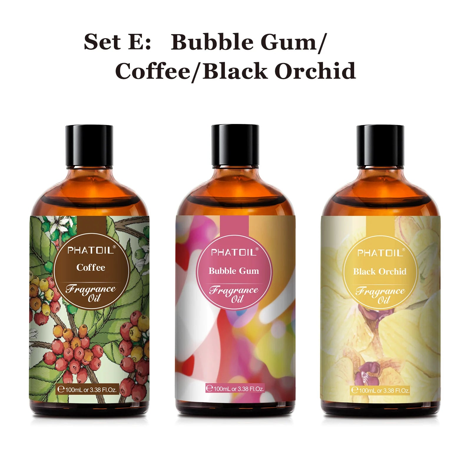 100Ml Fragrance Oil Coconut & Vanilla Bubble Gum Sea Breeze White Musk Aroma Fragrance Oils for Candles Soap Making