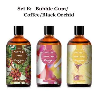 100Ml Fragrance Oil Coconut & Vanilla Bubble Gum Sea Breeze White Musk Aroma Fragrance Oils for Candles Soap Making