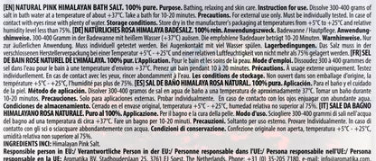 Himalayan Salt Pink Crystal Salt 46 Oz - 100% Pure & Natural - Himalayan Salt for Good Sleep - Stress Relief - Detox Cleanse