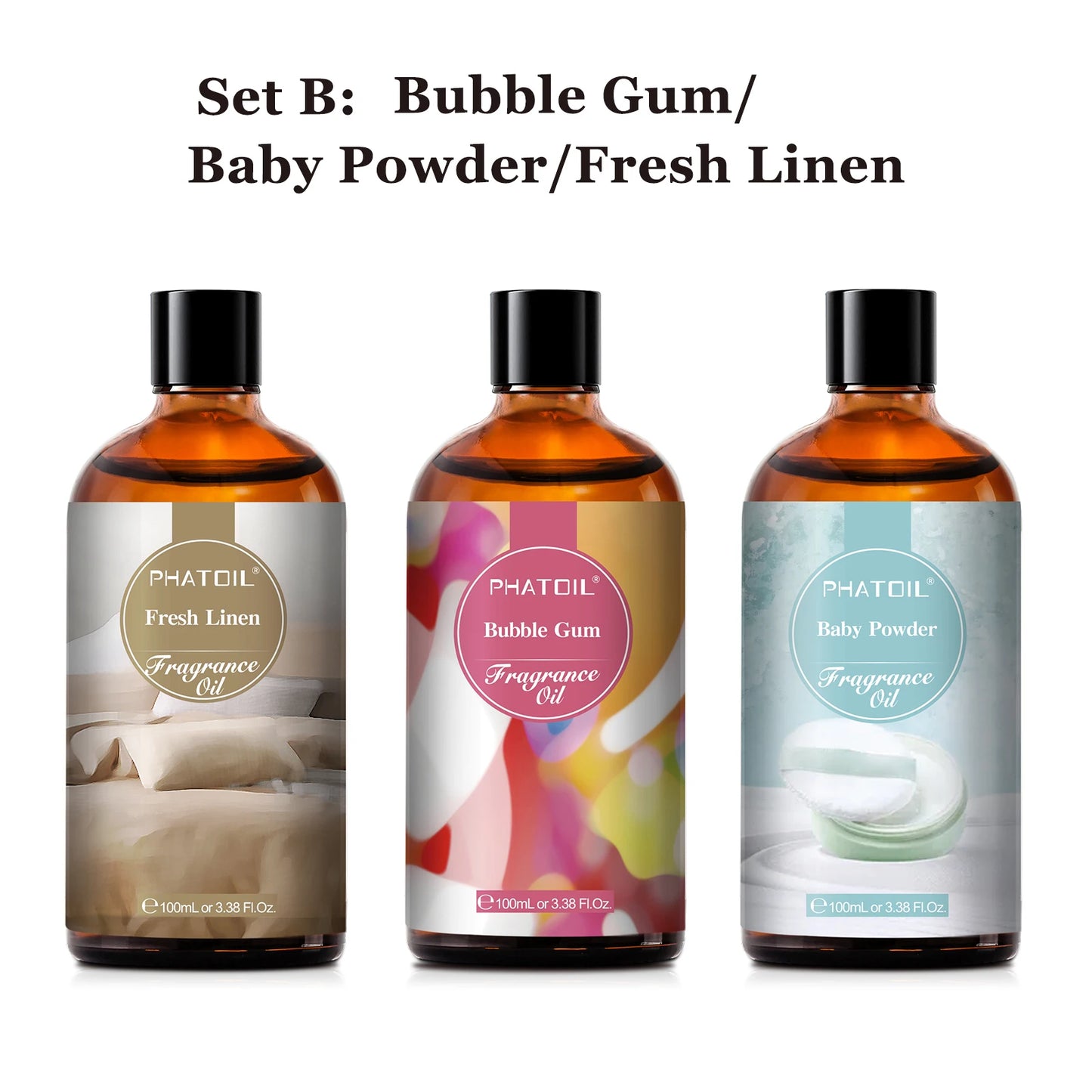 100Ml Fragrance Oil Coconut & Vanilla Bubble Gum Sea Breeze White Musk Aroma Fragrance Oils for Candles Soap Making