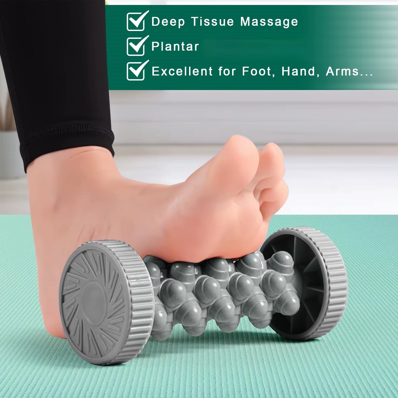 1 Piece Plantar Fasciitis Foot Massage Roller - Trigger Point Relaxation & Reflexology Tool, Plantar Relaxation