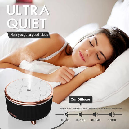 Diffusers for Essential Oils Large Room, 500Ml Aromatherapy Diffuser Cool Mist Humidifier with Remote Control,7 Colors Lights & 4 Mist Mode Waterless Auto off for Women Office Home