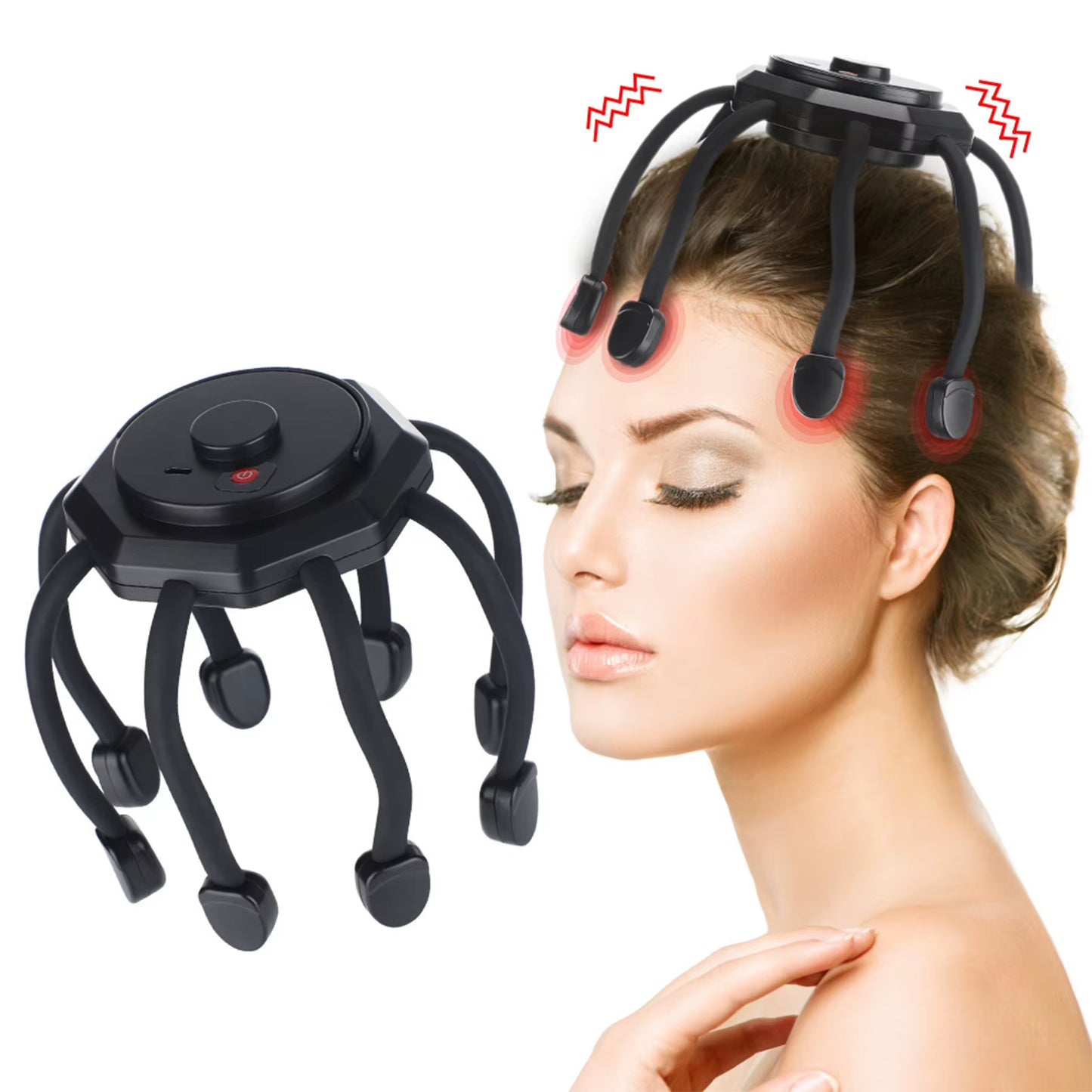 Electric Scalp Massager Cordless Portable Ultra Scalp Massager Deep Relaxation Tool for Deep Relaxation Stress Relief