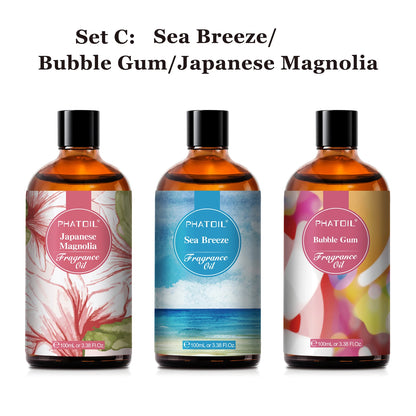 100Ml Fragrance Oil Coconut & Vanilla Bubble Gum Sea Breeze White Musk Aroma Fragrance Oils for Candles Soap Making